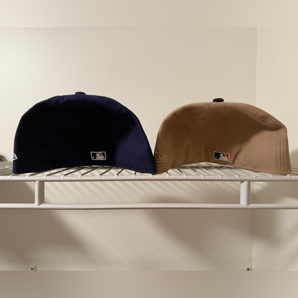 New Era Detroit Tigers Navy and Tan Fitted Caps - Picture 3 of 6